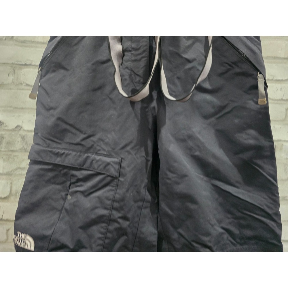 The North Face HyVent Women M Ski Snow‎ Board Pants Suspenders Black - Picture 8 of 16